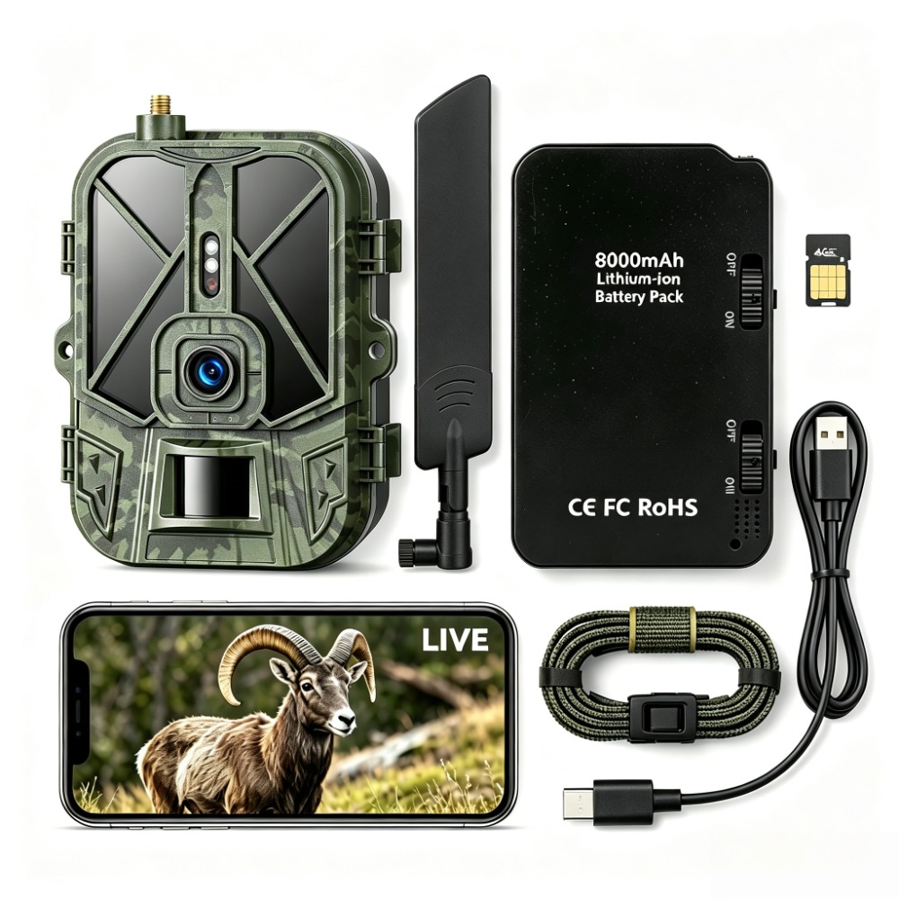 Hunting And Outdoor Shows - Zewnętrzna kamera 4G 120MP 4K do