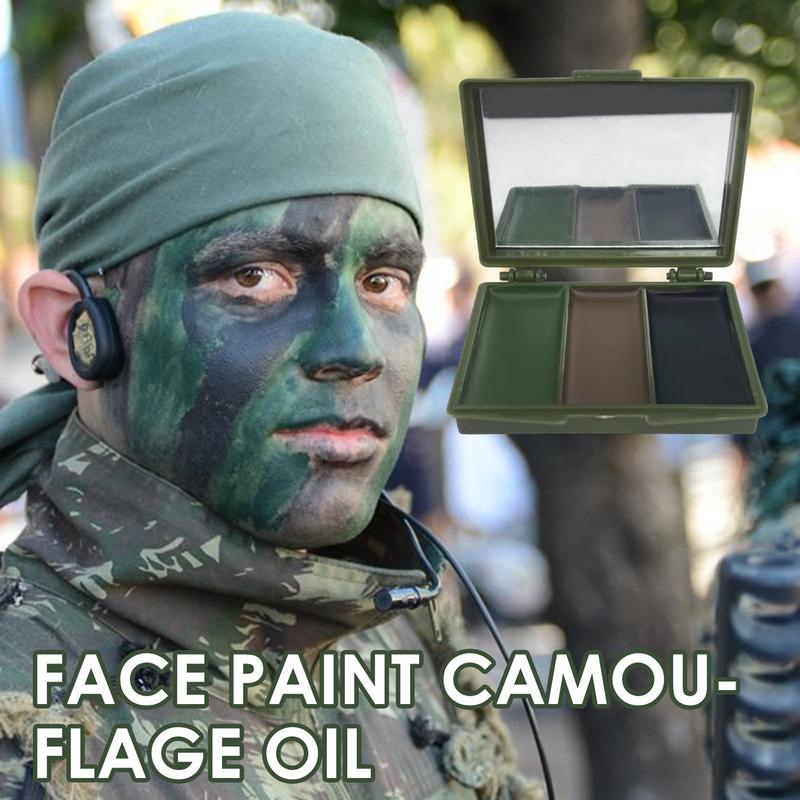 3 kolory fani armii CS strzela – Camo Face Paint recenzja i cena